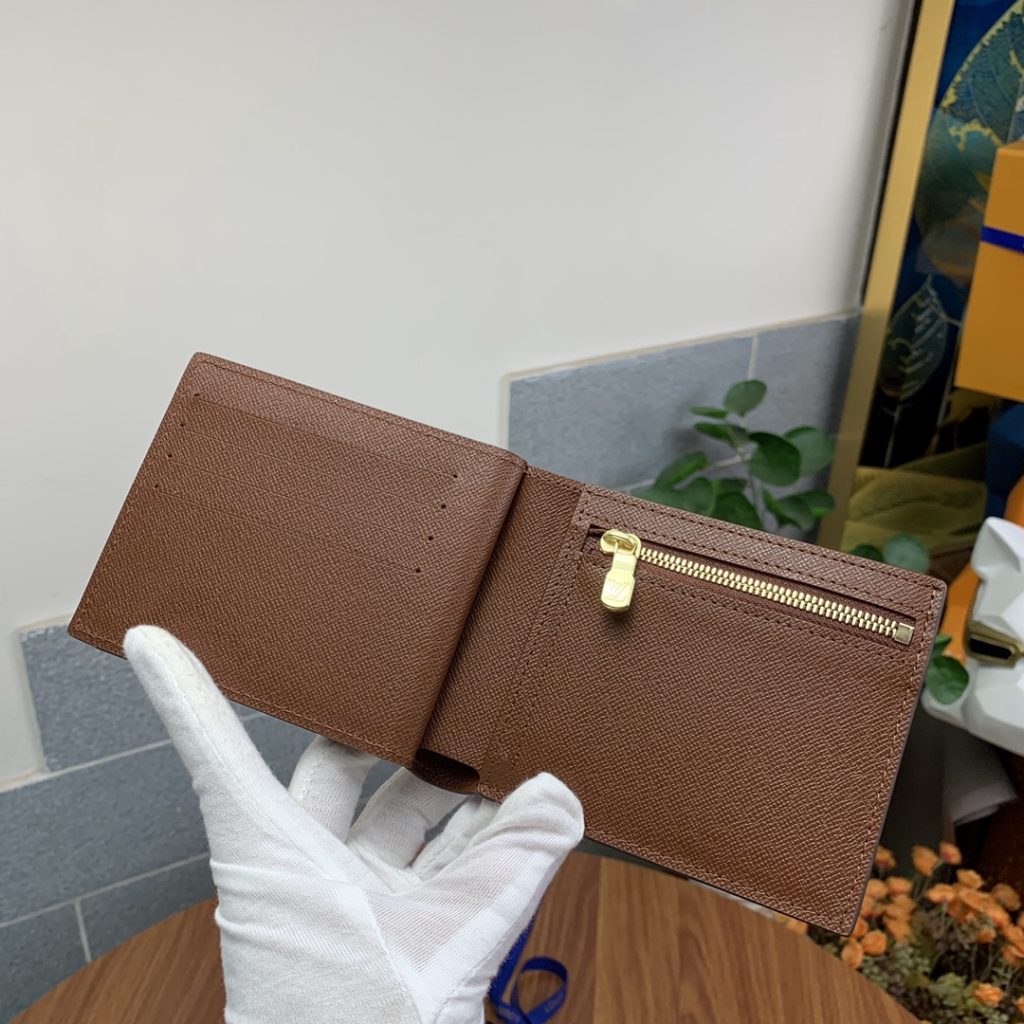 Louis Vuitton Amerigo Wallet Monogram Canvas In Brown 11Cm N60053 - Image 5