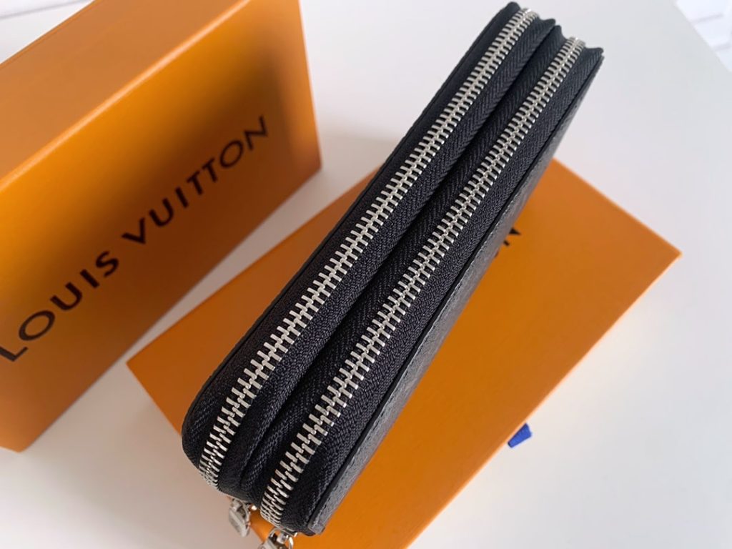 Louis Vuitton Long Double Zipper Wallet Monogram Black 19Cm - Image 7