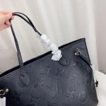 Louis Vuitton Neverfull MM Monogram Empreinte Leather Black 31Cm M45685 - Image 7