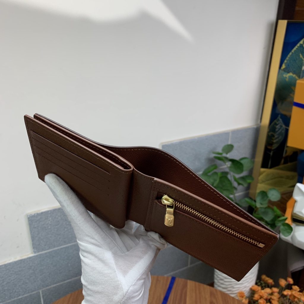 Louis Vuitton Amerigo Wallet Monogram Canvas In Brown 11Cm N60053 - Image 7