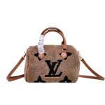 Louis Vuitton Monogram Teddy Speedy Bandouliere Brown 25cm