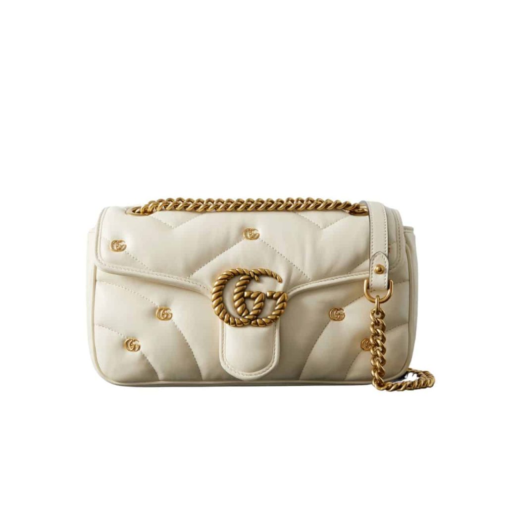 GUCCI GG MARMONT SHOULDER BAG WHITE 23CM 443497 AACPG 9206 - Image 2