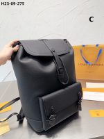 Louis Vuitton Christopher Slim Backpack Rucksack Taurillon Leather Black 40Cm M58644 - Image 5