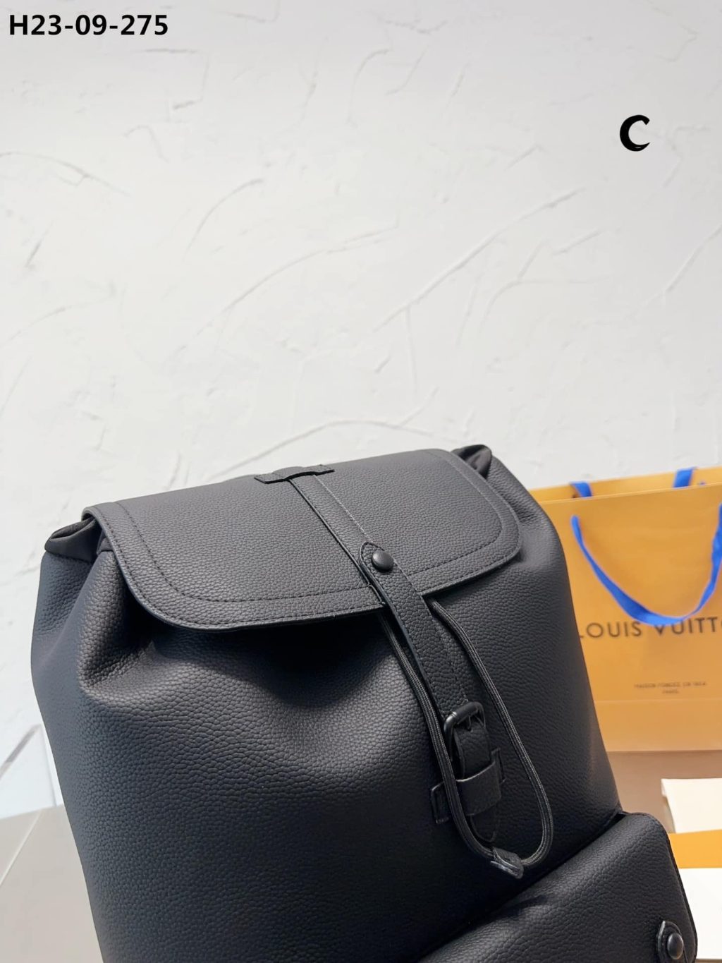 Louis Vuitton Christopher Slim Backpack Rucksack Taurillon Leather Black 40Cm M58644 - Image 6