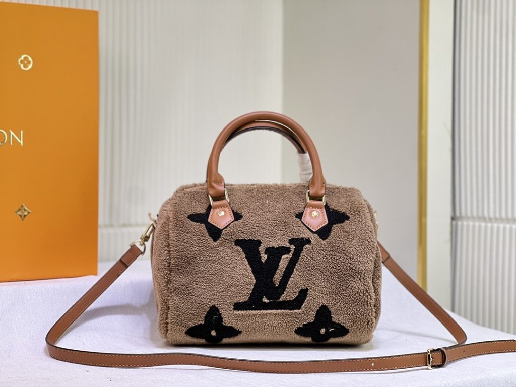 Louis Vuitton Monogram Teddy Speedy Bandouliere Brown 25cm - Image 9