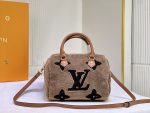 Louis Vuitton Monogram Teddy Speedy Bandouliere Brown 25cm - Image 9