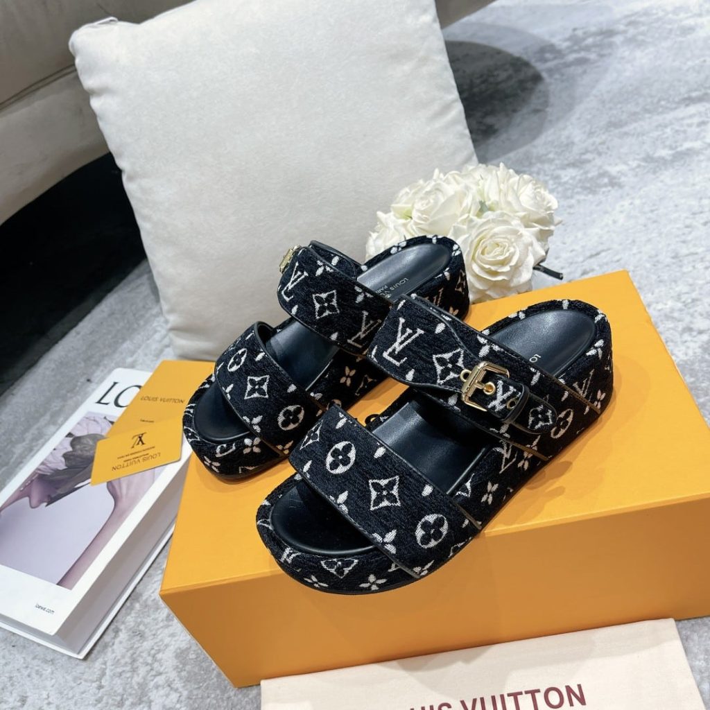 Louis Vuitton Mule Jumbo Flatform Black 1A94Uw - Image 6