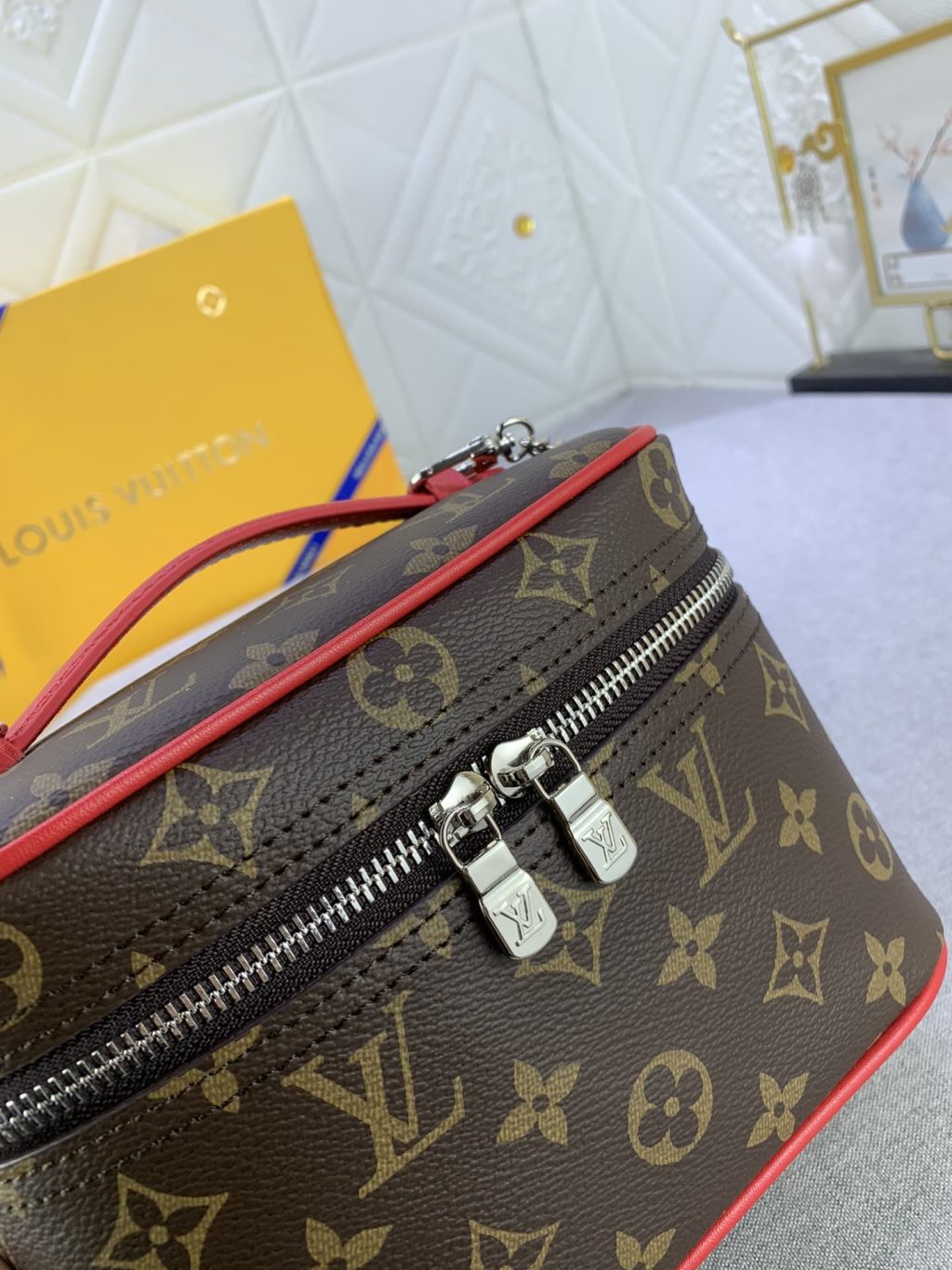 Louis Vuitton Nice Mini Monogram Canvas Red 20Cm M46766 - Image 6