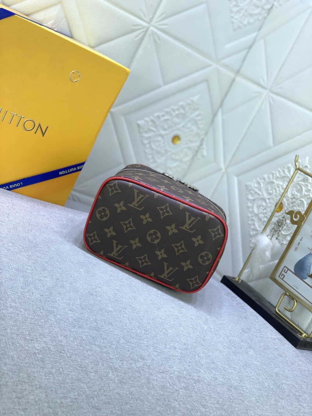 Louis Vuitton Nice Mini Monogram Canvas Red 20Cm M46766 - Image 8