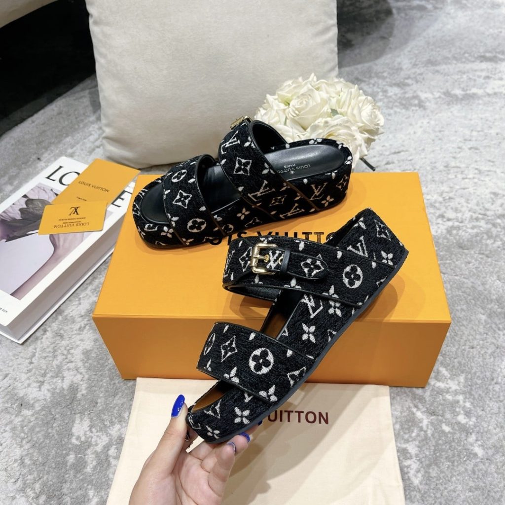 Louis Vuitton Mule Jumbo Flatform Black 1A94Uw - Image 9
