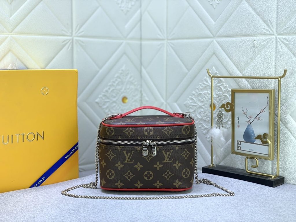 Louis Vuitton Nice Mini Monogram Canvas Red 20Cm M46766 - Image 10