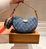 Louis Vuitton Croissant MM Monogram Denim 25Cm M46856 - Image 4