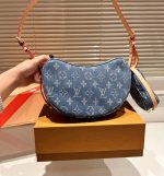 Louis Vuitton Croissant MM Monogram Denim 25Cm M46856 - Image 5