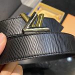 Louis Vuitton Twist Belt Black M9360u - Image 4