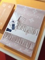 Louis Vuitton Lv Monogram Essential Scarf Pink Beige M77854 - Image 3