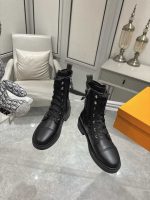 Louis Vuitton Citizen Flat Ranger Boot Monogram Black 1Aday2 - Image 5