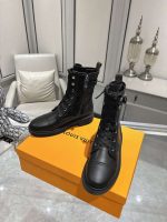 Louis Vuitton Citizen Flat Ranger Boot Monogram Black 1Aday2 - Image 4