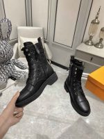 Louis Vuitton Citizen Flat Ranger Boot Monogram Black 1Aday2 - Image 3