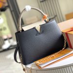 Louis Vuitton Capucines BB Bag Black And Grey 27Cm M20708 - Image 3