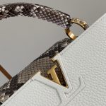Louis Vuitton Capucines BB White And Python Trim 27cm - Image 5