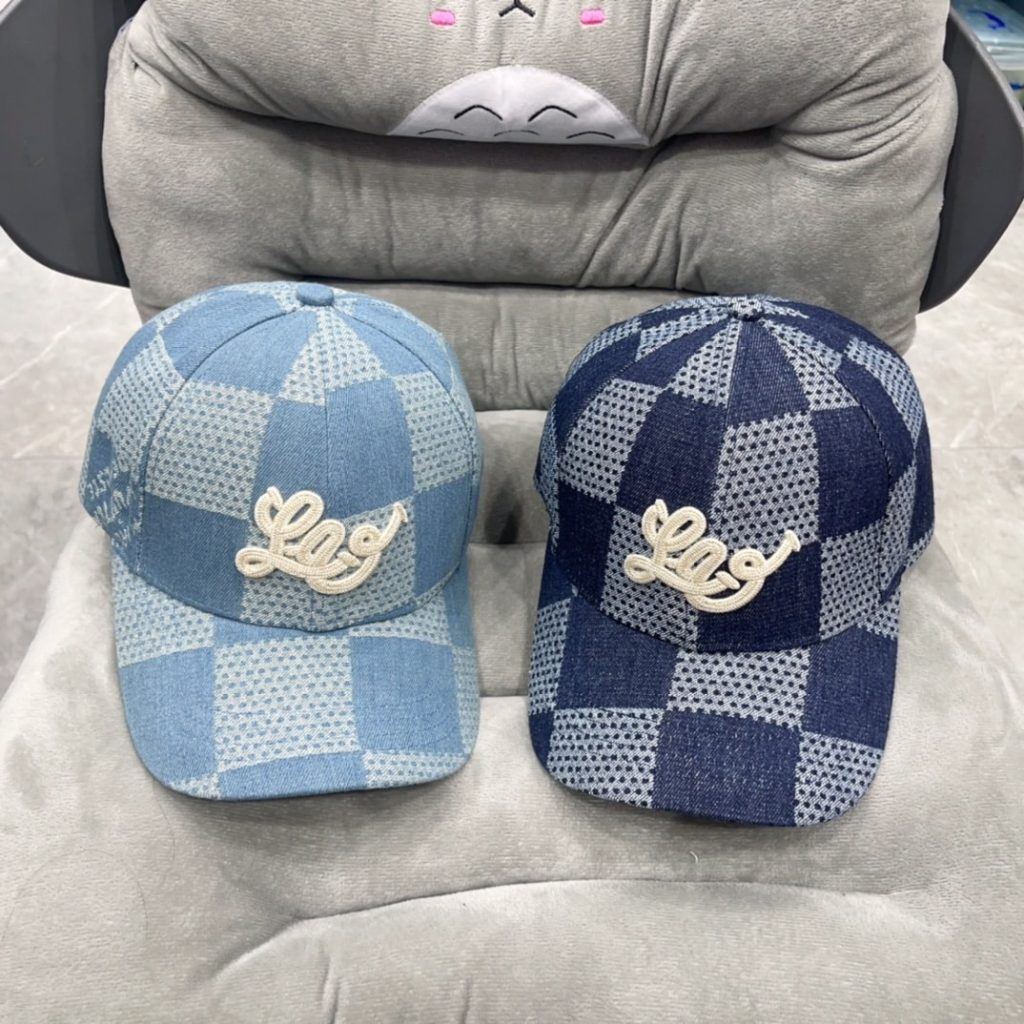 Louis Vuitton Damier Denim 3d Baseball Cap Denim Blue M7534m - Image 6