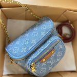 Louis Vuitton Mini Bumbag Monogram Canvas Sky Blue 17Cm M83353 - Image 6