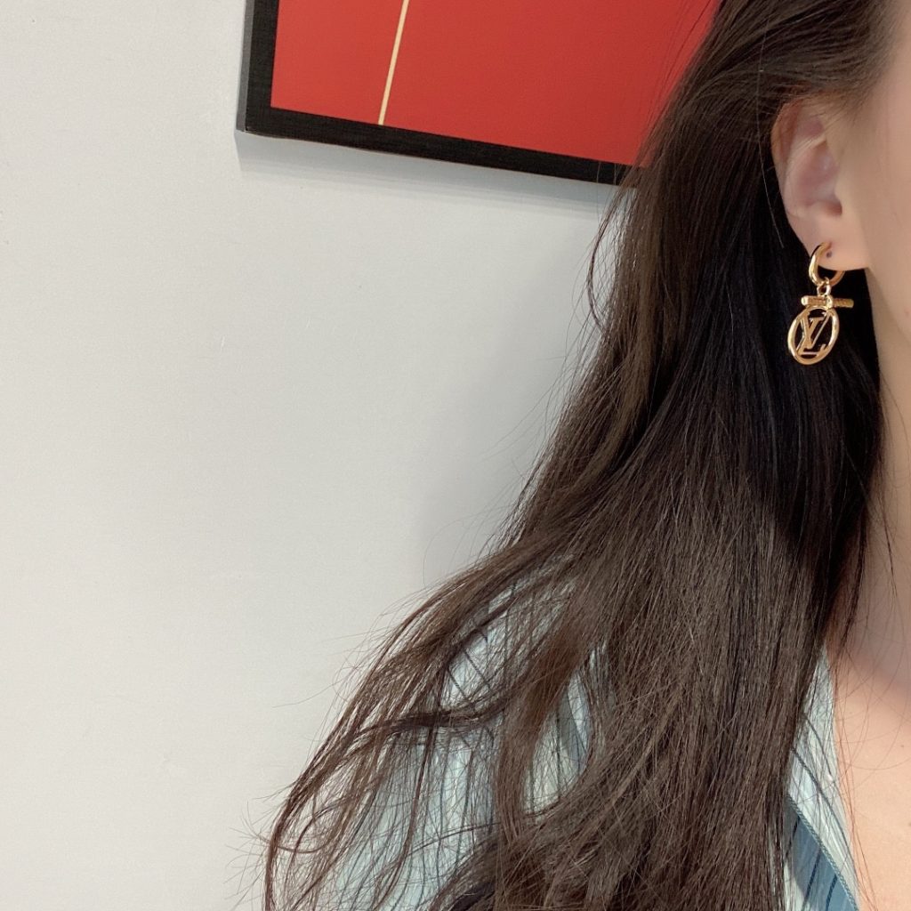 Louis Vuitton Lv Baby Louise Earrings Golgold M00613 - Image 8