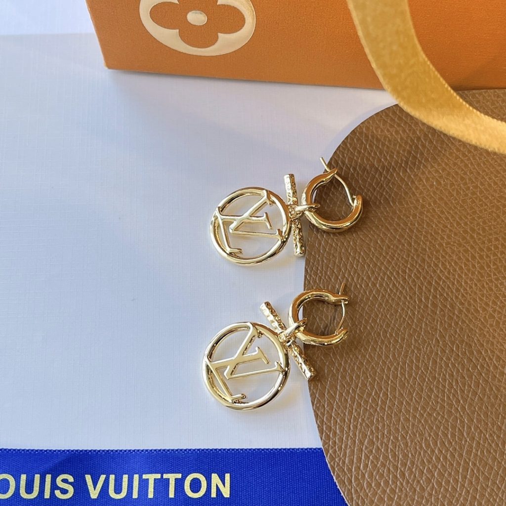 Louis Vuitton Lv Baby Louise Earrings Golgold M00613 - Image 5