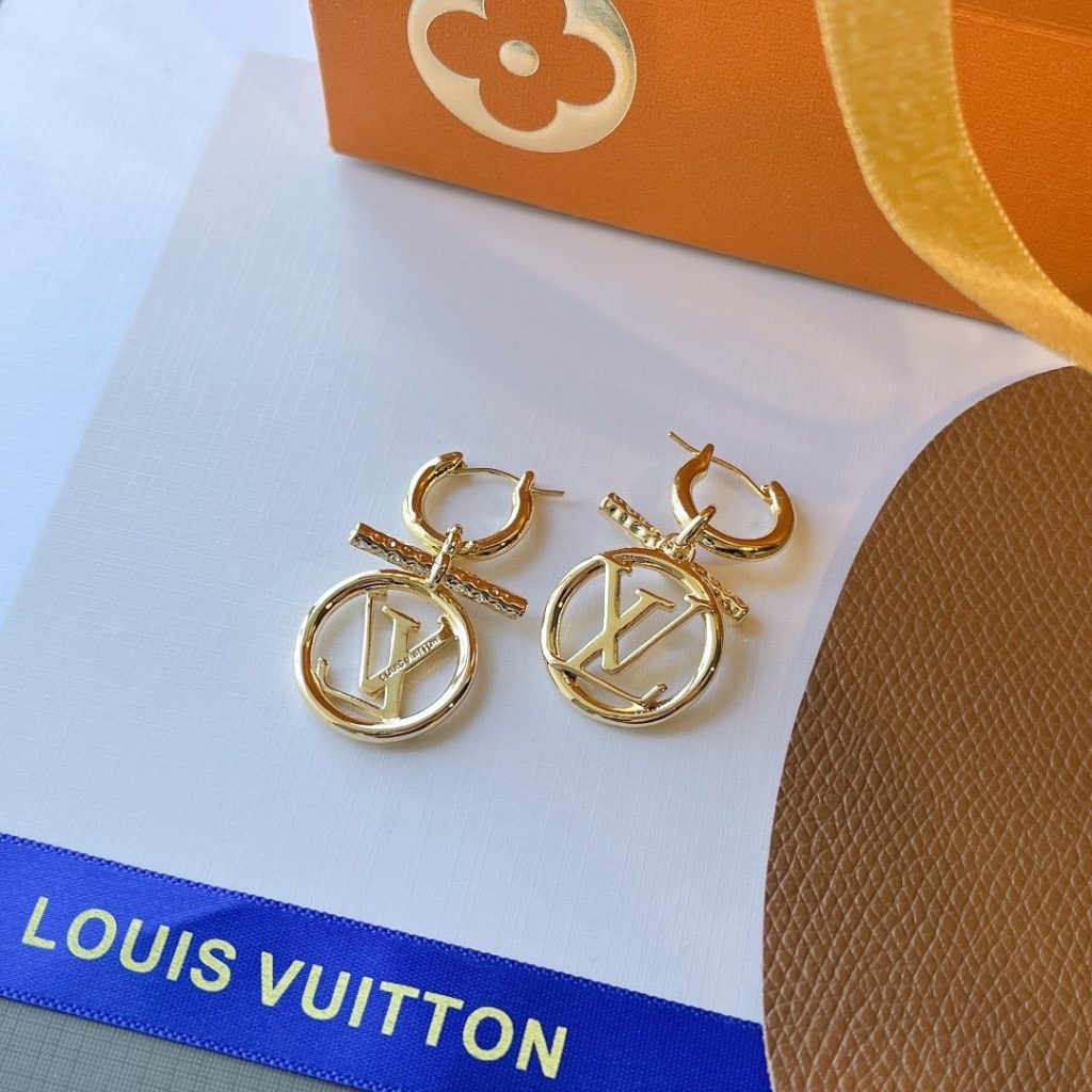Louis Vuitton Lv Baby Louise Earrings Golgold M00613 - Image 4