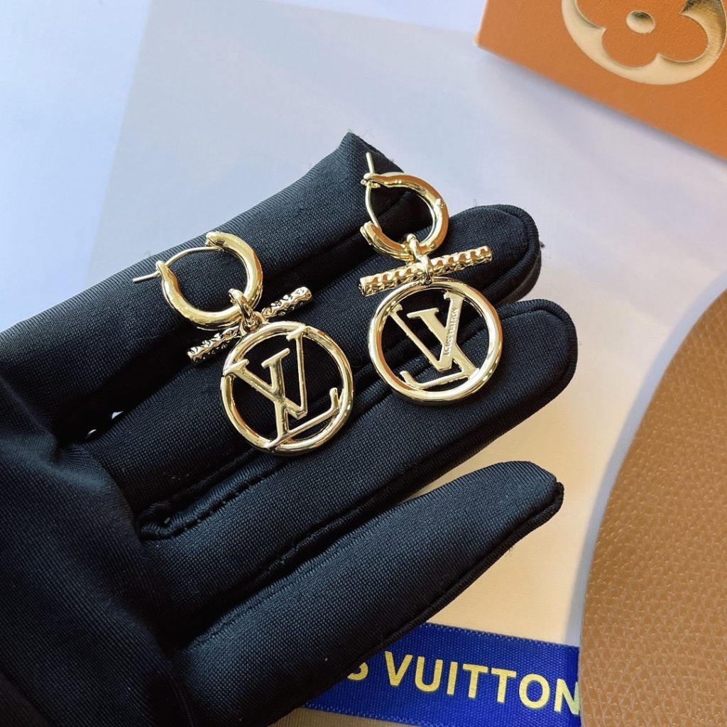 Louis Vuitton Lv Baby Louise Earrings Golgold M00613 - Image 3