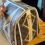 Louis Vuitton Keepall Bandoulière Monogram Canvas Brown And Yellow 45cm - Image 7