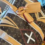 Louis Vuitton Keepall Bandoulière Monogram Canvas Brown And Yellow 45cm - Image 8