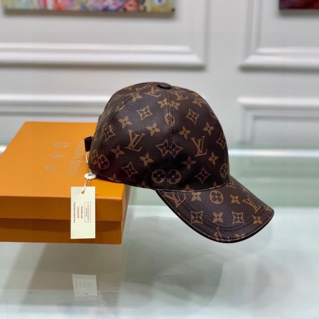 Louis Vuitton Monogram Coated Canvas Cap Brown - Image 8