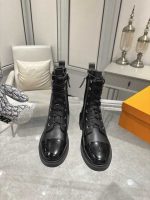 Louis Vuitton Citizen Flat Ranger Boot Leather Black - Image 5