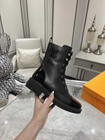 Louis Vuitton Citizen Flat Ranger Boot Leather Black - Image 3