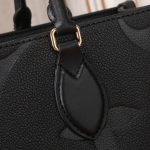 Louis Vuitton Onthego MM Monogram Empreinte Leather Tote Bag Black 35cm M45595 - Image 5