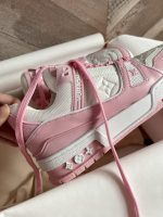 Louis Vuitton Lv Trainer Sneaker Pink Rose 1Aboek - Image 9