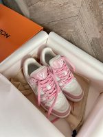 Louis Vuitton Lv Trainer Sneaker Pink Rose 1Aboek - Image 3