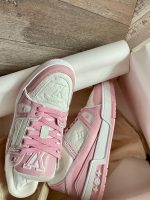 Louis Vuitton Lv Trainer Sneaker Pink Rose 1Aboek - Image 4