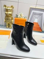 Louis Vuitton Silhouette Ankle Boot Black 1Abp9J - Image 7