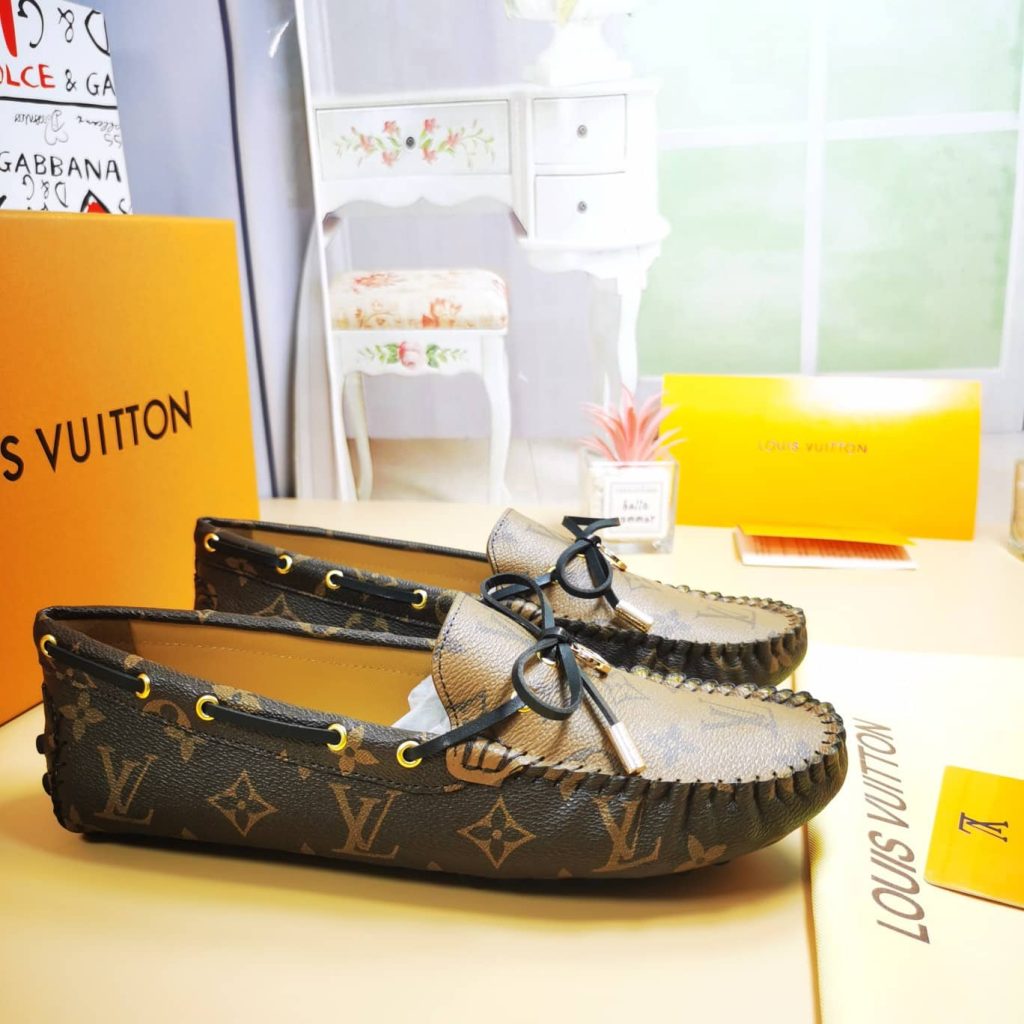 Louis Vuitton Gloria Flat Loafers Brown 1Abv23 - Image 3
