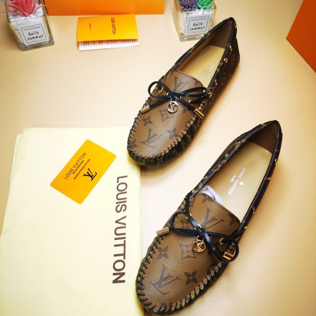 Louis Vuitton Gloria Flat Loafers Brown 1Abv23 - Image 9