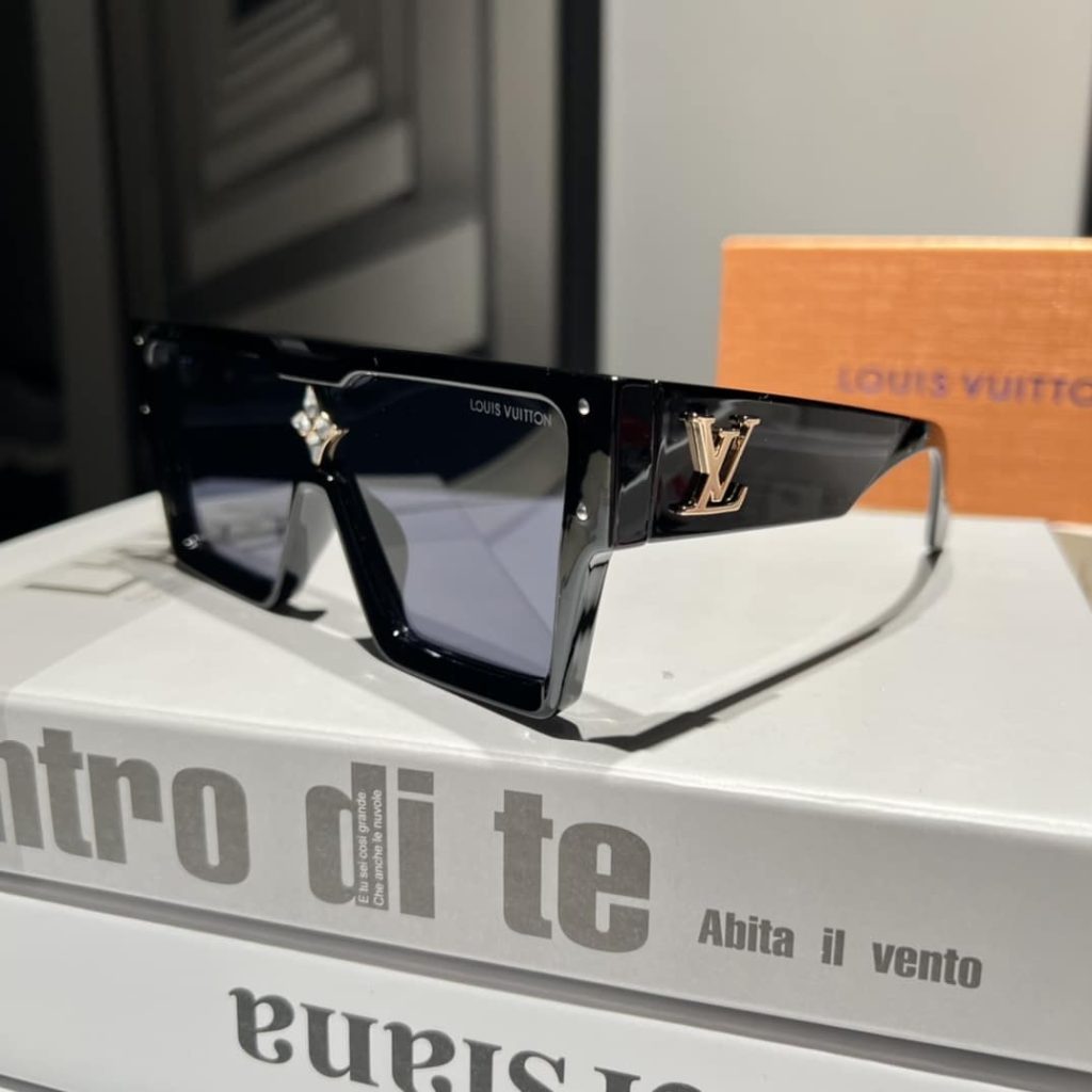 Louis Vuitton Cyclone Sunglasses Black Z1578E - Image 4