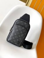 Louis Vuitton Avenue Slingbag Monogram Macassar Black 30Cm - Image 3
