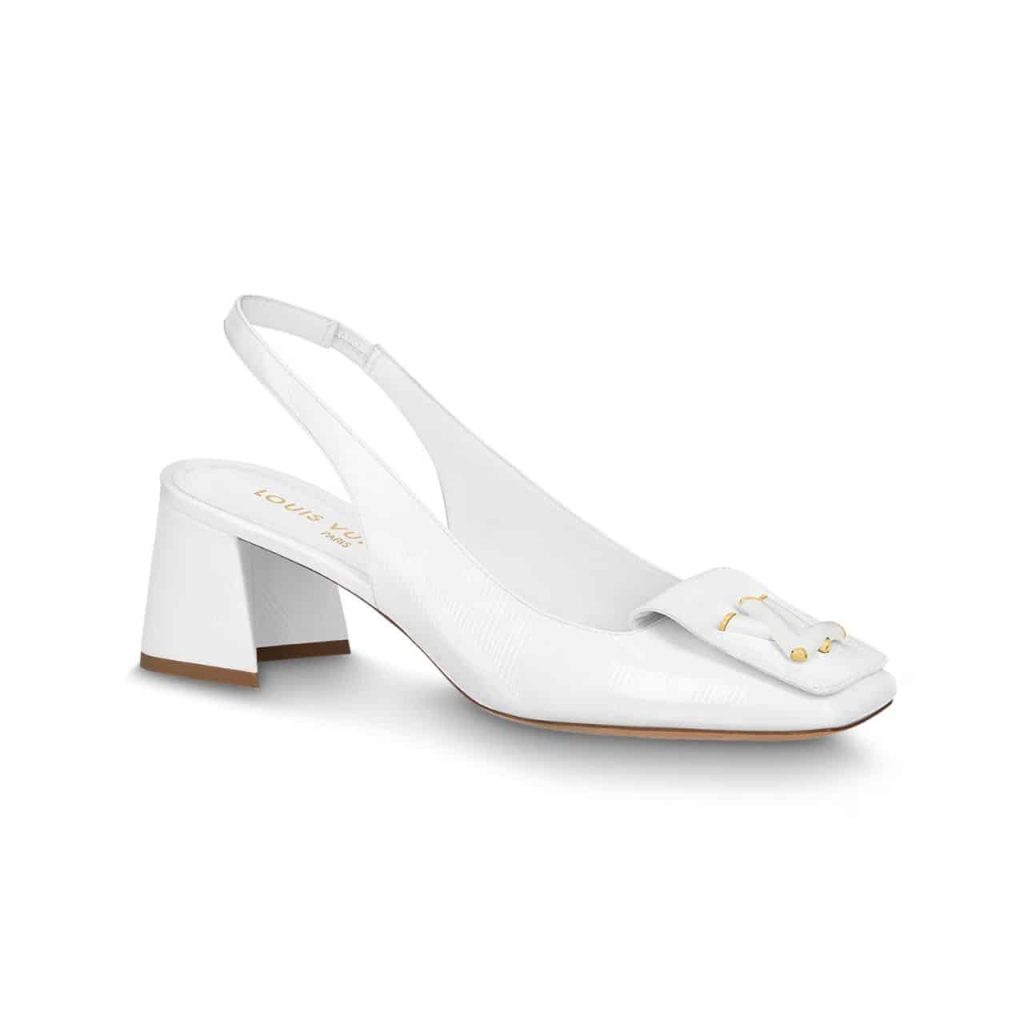 Louis Vuitton Shake Slingback High Heels White 1Abh59 - Image 2