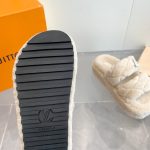 Louis Vuitton Lv Sunset Platform Comfort Mule Shearling Natural 1Actvf - Image 7