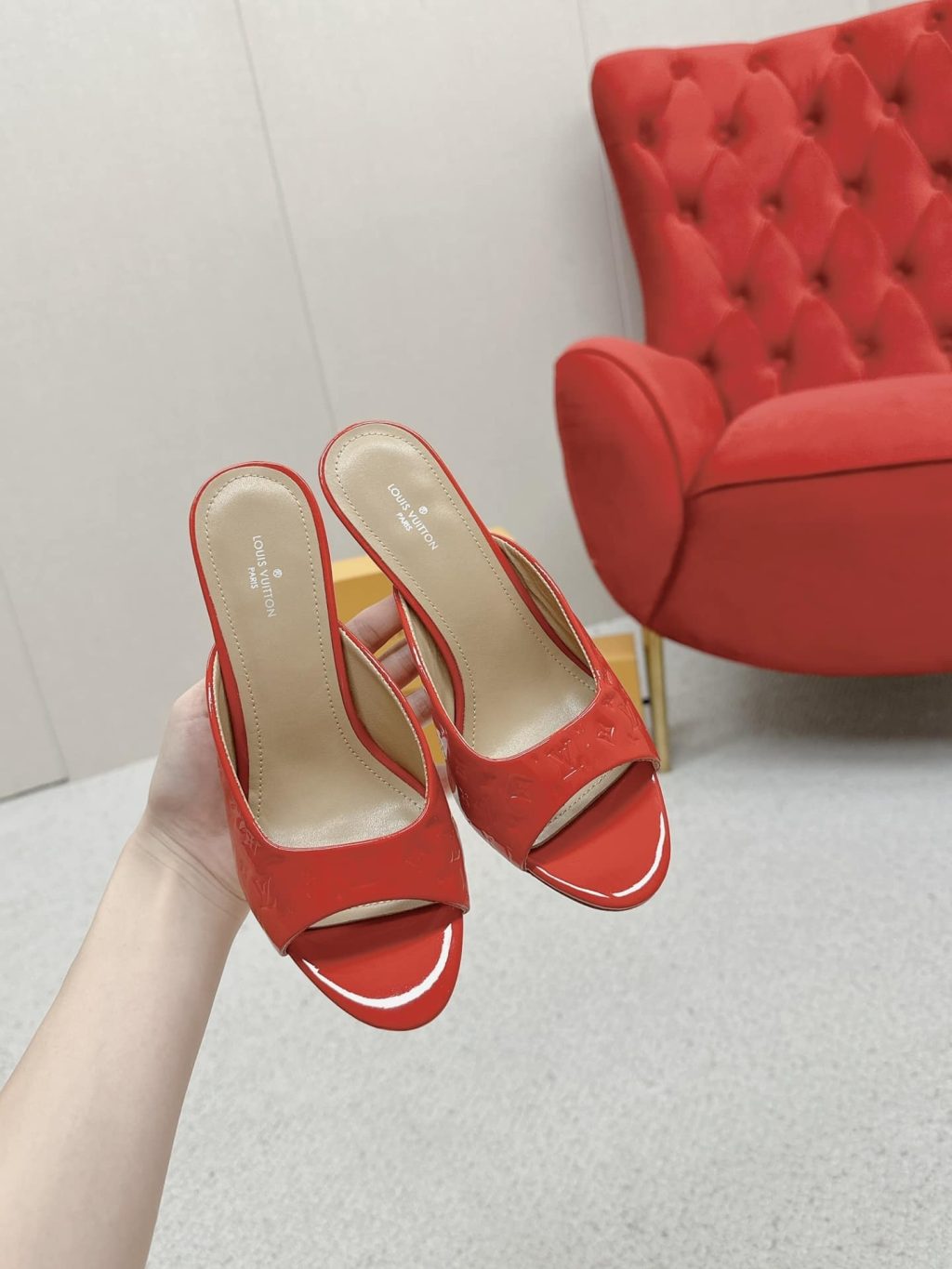 Louis Vuitton Super Mule Sandals Red 1acj4m - Image 6