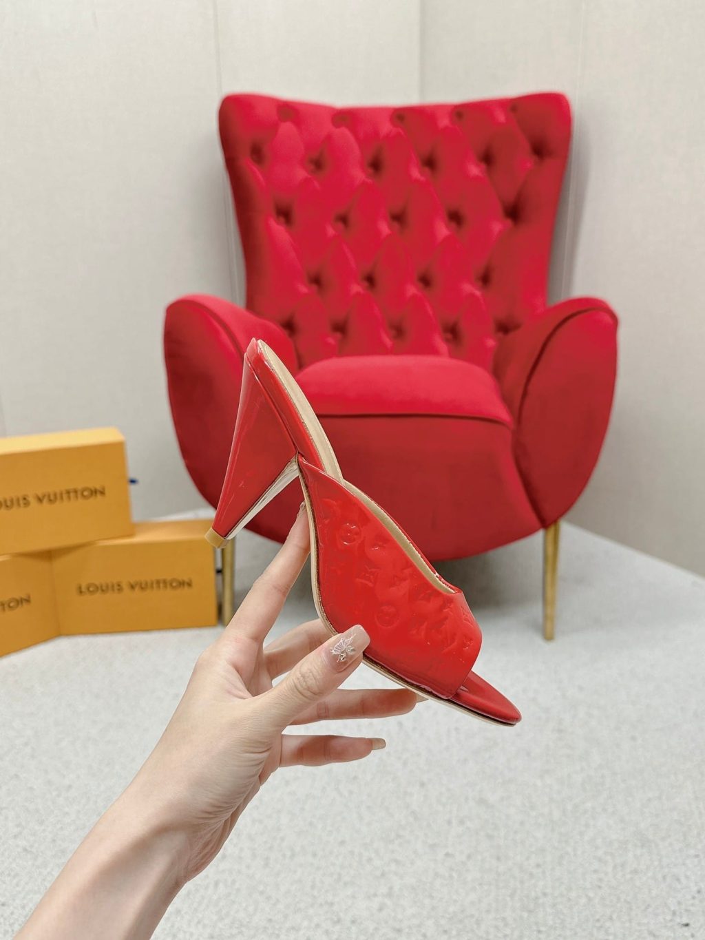 Louis Vuitton Super Mule Sandals Red 1acj4m - Image 7