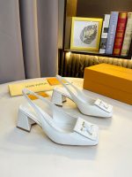 Louis Vuitton Shake Slingback High Heels White 1Abh59 - Image 3