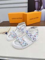 Louis Vuitton X Murakami Lv Sunset Flat Comfort Sandal White 1agxeq - Image 9